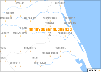 map of Arroyo de San Lorenzo