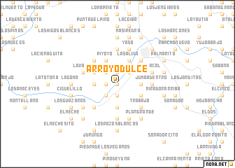 map of Arroyo Dulce