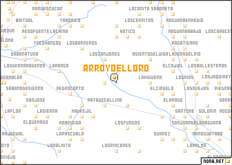 map of Arroyo El Loro