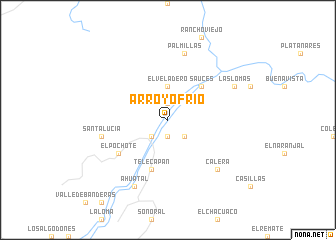 map of Arroyo Frío