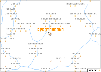 map of Arroyo Hondo