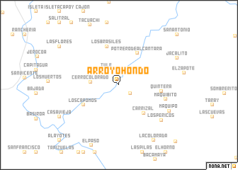 map of Arroyo Hondo