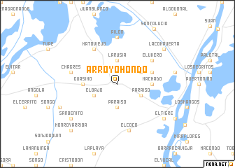 map of Arroyo Hondo