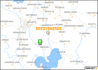 map of Arroyo Hondo