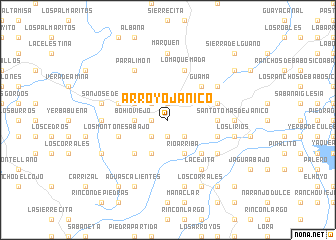 map of Arroyo Jánico