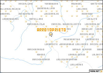 map of Arroyo Prieto