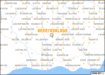 map of Arroyo Salado