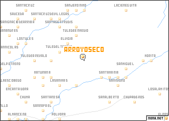 map of Arroyo Seco