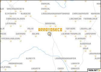 map of Arroyo Seco