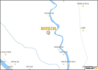 map of Arrozal