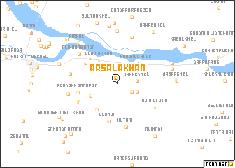 map of Arsala Khān