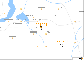 map of Arsane