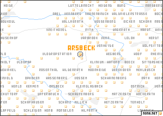 map of Arsbeck