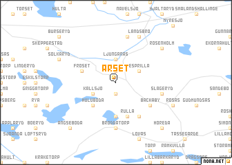 map of Årset