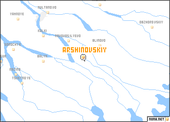 map of Arshinovskiy