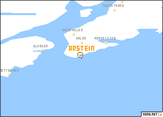 map of Årstein