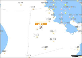 map of Artano