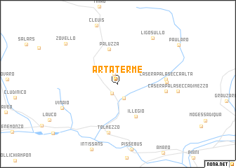 map of Arta Terme