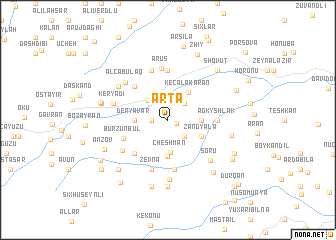 map of Arta