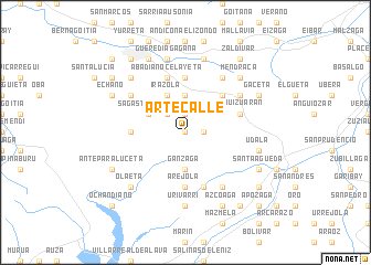 map of Artecalle