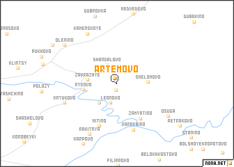 map of Artëmovo