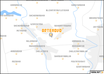 map of Artëmovo