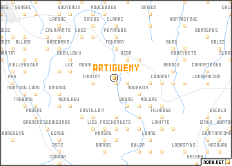 map of Artiguemy