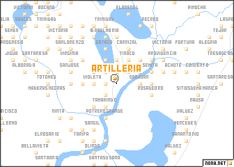 map of Artillería