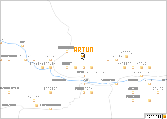 map of Ārtūn