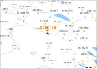 map of Aruküla