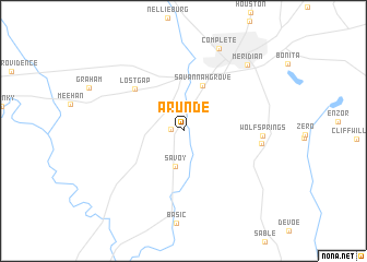 map of Arunde
