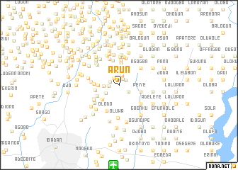 map of Arun