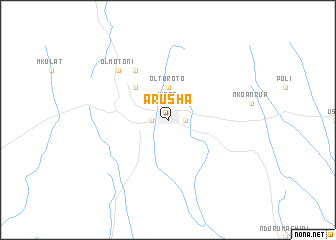 map of Arusha