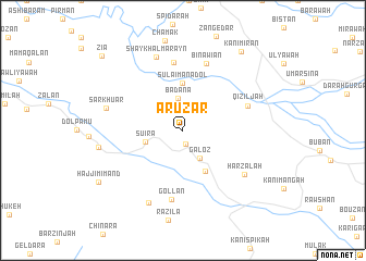 map of Arūzār