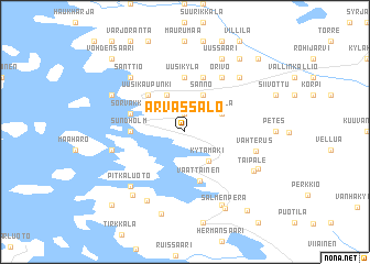 map of Arvassalo