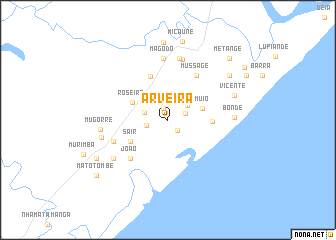 map of Arveira