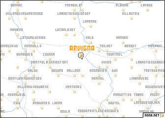 map of Arvigna
