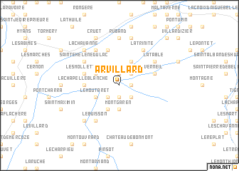 map of Arvillard