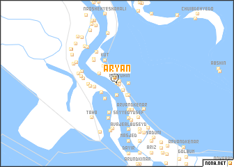 map of ‘Aryān