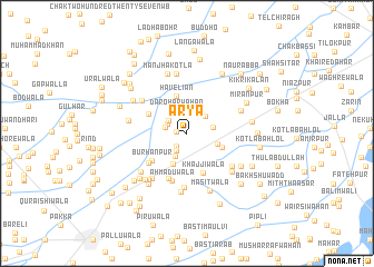 map of Ārya