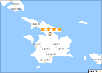 map of Aryinónda