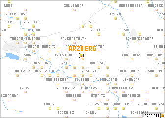 map of Arzberg
