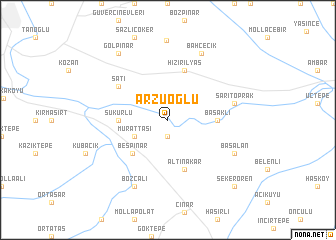map of Arzuoğlu