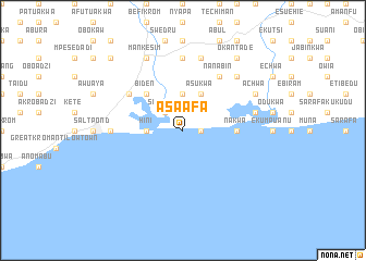 map of Asaafa