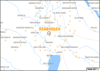 map of ‘Aşab Ḩadeh