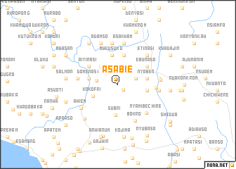 map of Asabie