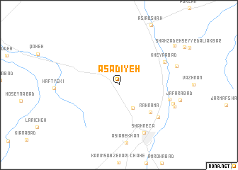 map of Asadīyeh
