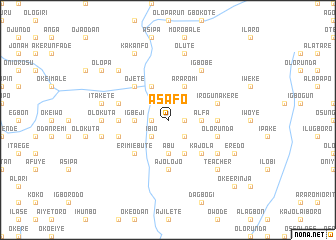 map of Asafo