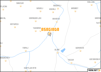 map of Aşağıada