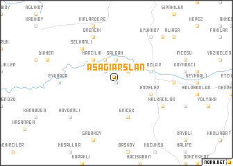 map of Aşağıarslan